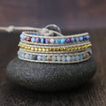 Seductive Amarilis Jasper Wrap Bracelet for Essential Energy