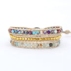Seductive Amarilis Jasper Wrap Bracelet for Essential Energy