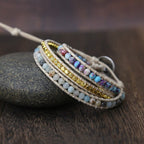 Seductive Amarilis Jasper Wrap Bracelet for Essential Energy