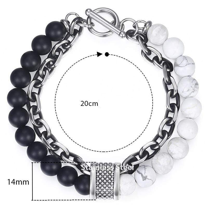 Tiger Eye Beaded Bracelet for Men "The Warrior" - Asher
