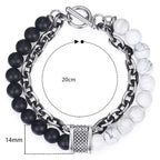 Tiger Eye Beaded Bracelet for Men "The Warrior" - Asher