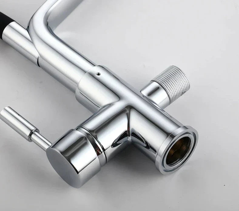 Kitchen Tap with Dual Spout & Water Filtration – PureFlow Duo