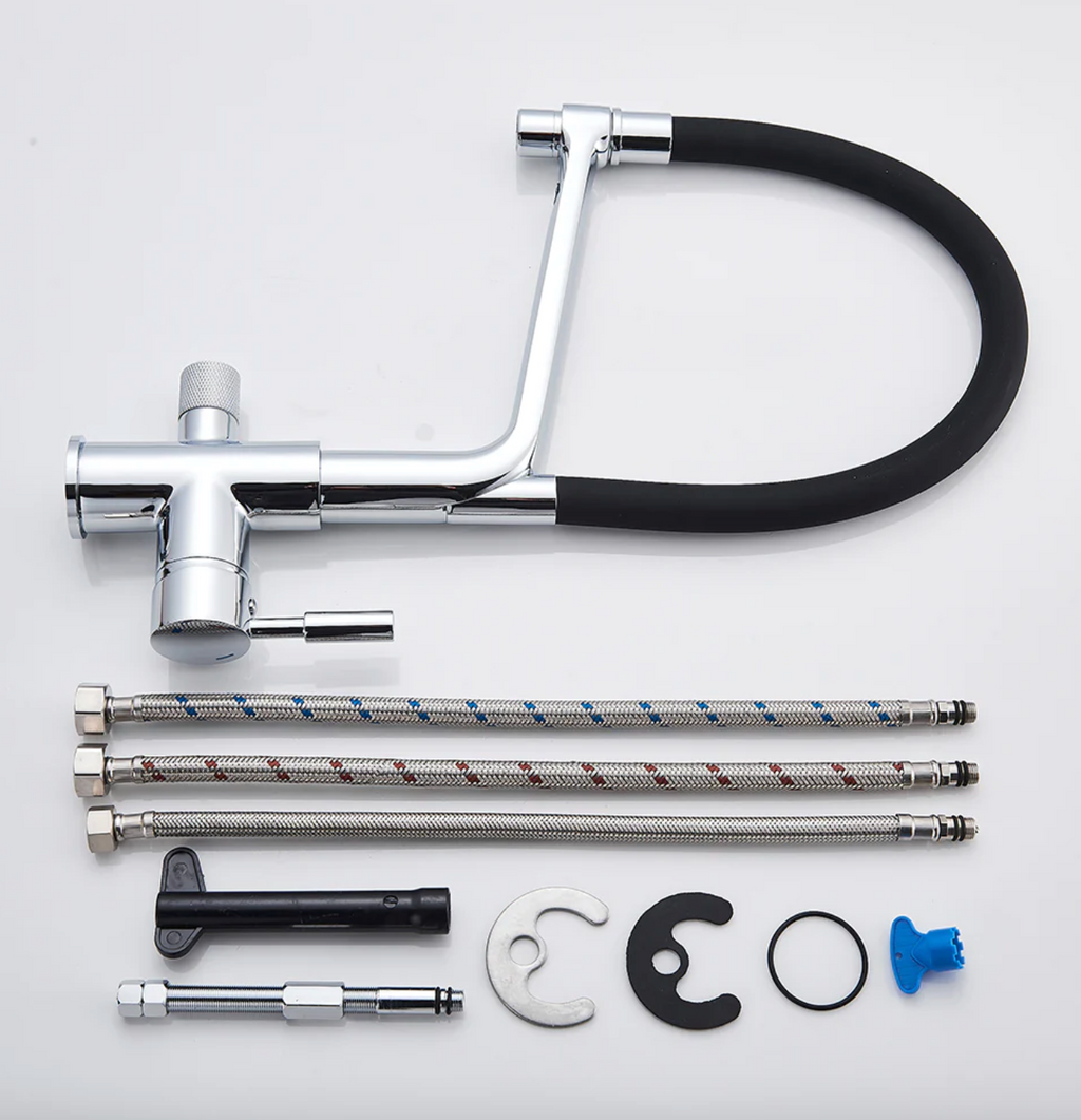 Kitchen Tap with Dual Spout & Water Filtration – PureFlow Duo