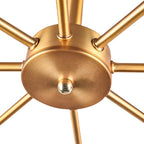 Sputnik Chandelier for Semi-Recessed Installation