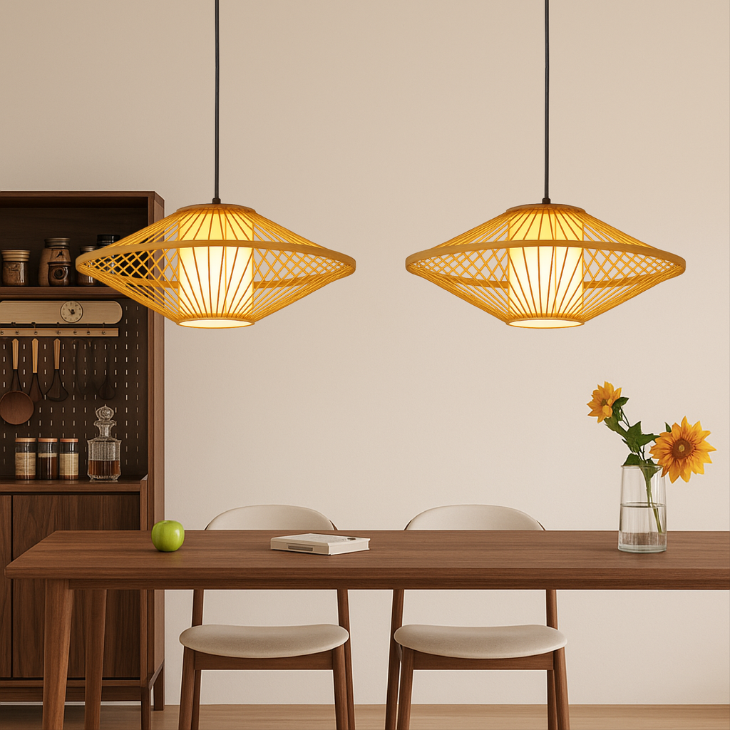 Japanese Bamboo Hanging Lamp