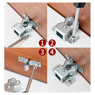 Classic cabinet door lock made of stainless steel