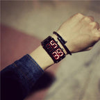 IcoolGadgets Korean Style men women digital wristwatches creative LED light electronic male female clock fashion casual couple bracelet watch