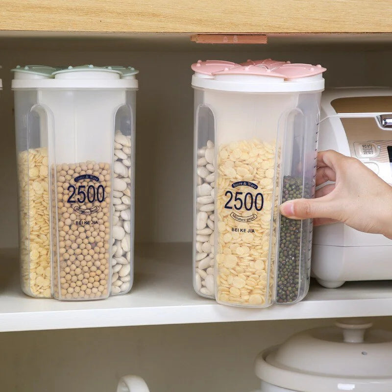Transparent container | for the transparent storage of dry food