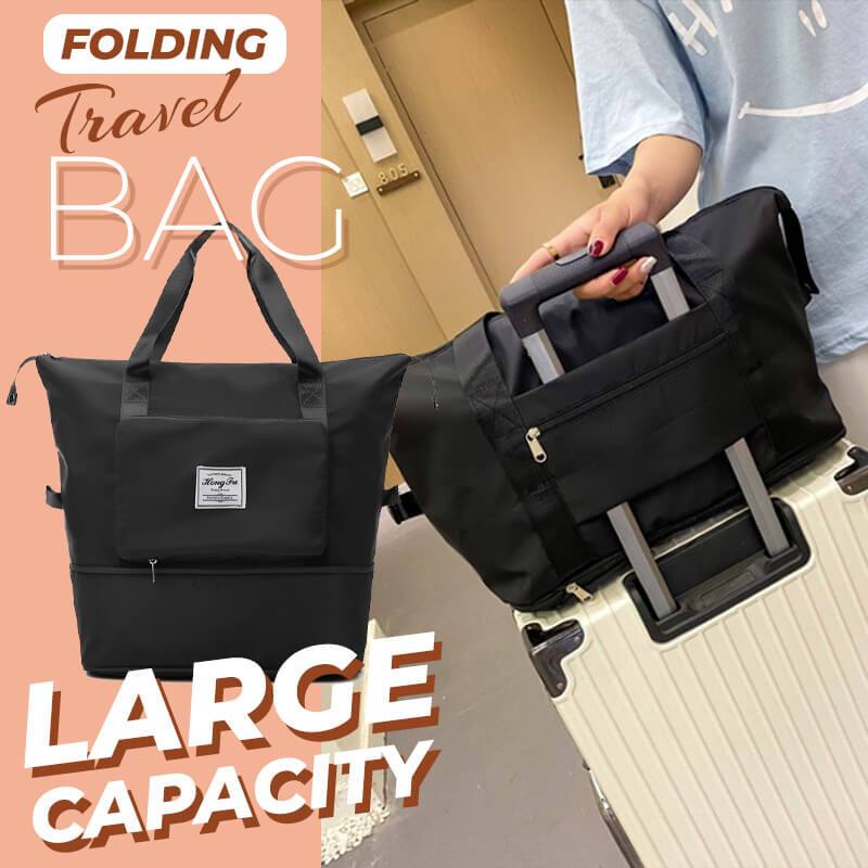 Dry and wet divider double-layer travel bag