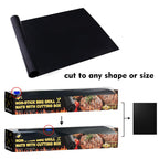 Non-stick BBQ grill mats with cutting box