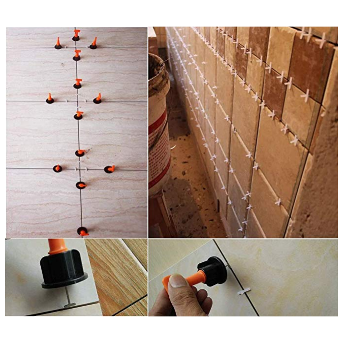 Reusable tile leveling system
