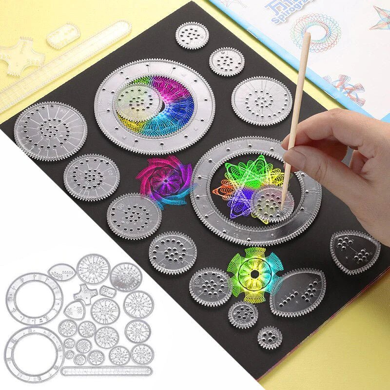 Spirograph Drawing Set - Artistic Precision - Dazzling Creations!