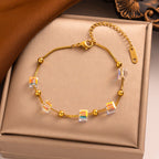 Niche Design Crystal Bead Necklace