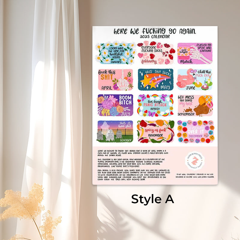 New Version - Hot Air Balloon - NOW IT STARTS AGAIN 2025 CALENDAR