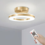 ZAYNO Black LED Ceiling Light – Modern Flush Mount
