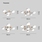 Contemporary Round Iron LED Chandelier | Energy-Efficient. Stylish Lighting for Living Rooms. Dining Areas & Entryways