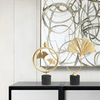 Minimalistic Ginkgo Leaf Sculpture for Elegant Natural Charm
