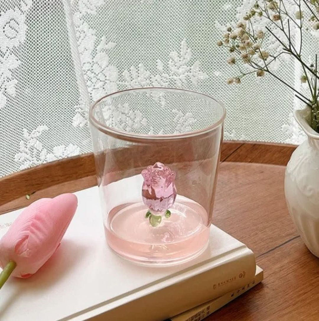 La Vie En Rose | Champagne Glass - Handmade