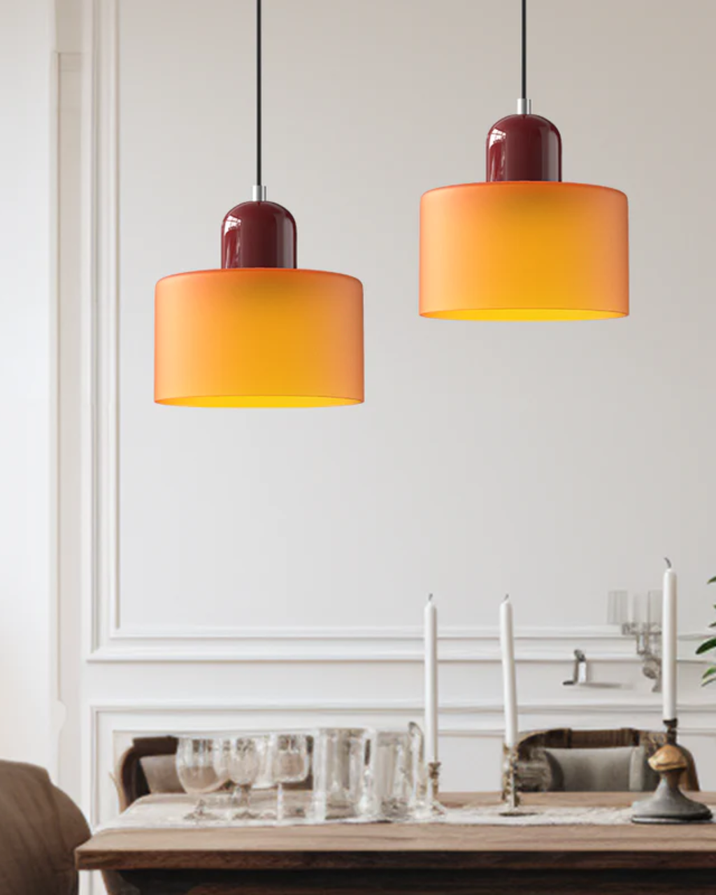 Elegant Pendant Lamp with a Sculptural Silhouette