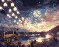 Fireworks on the Lake - Van-Go Paint-By-Number Kit
