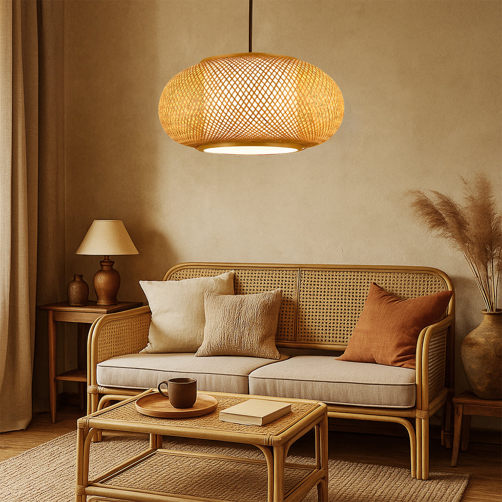 Bamboo Pendant Lamp with Natural Design