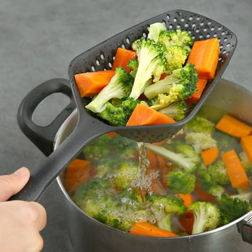 Large PP Kitchen Spoon for Straining and Serving - EasyDrain
