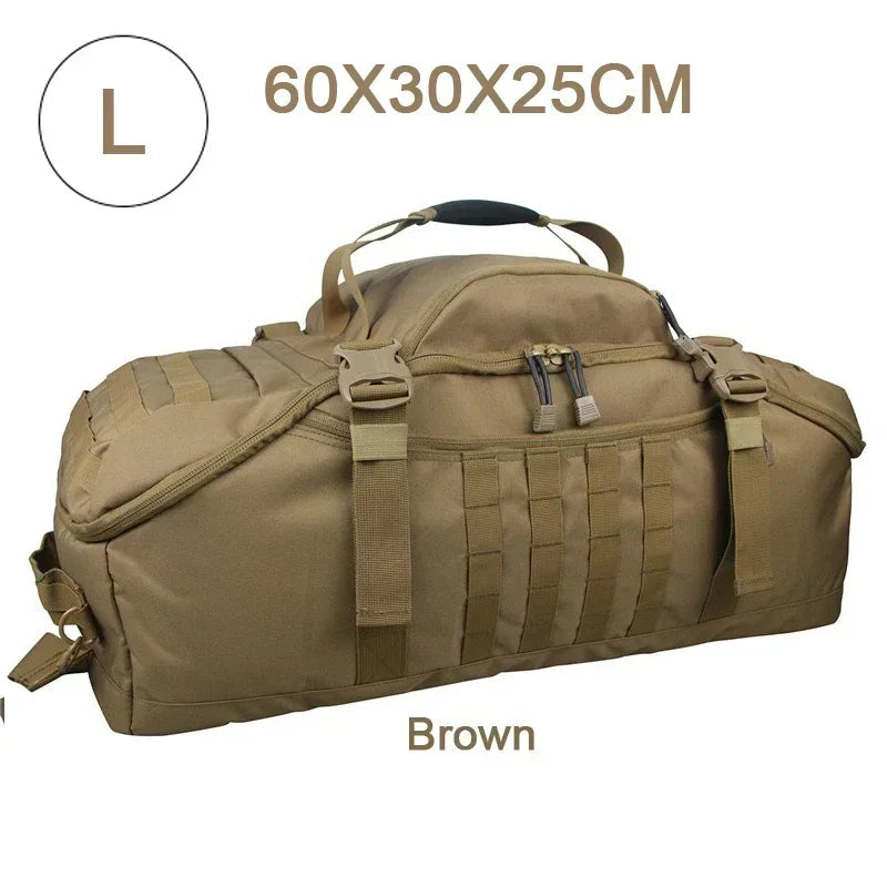 Large Tactical Travel Bag and Backpack - TrailTrek Duffle