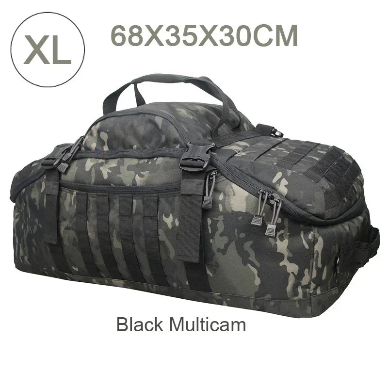 Large Tactical Travel Bag and Backpack - TrailTrek Duffle
