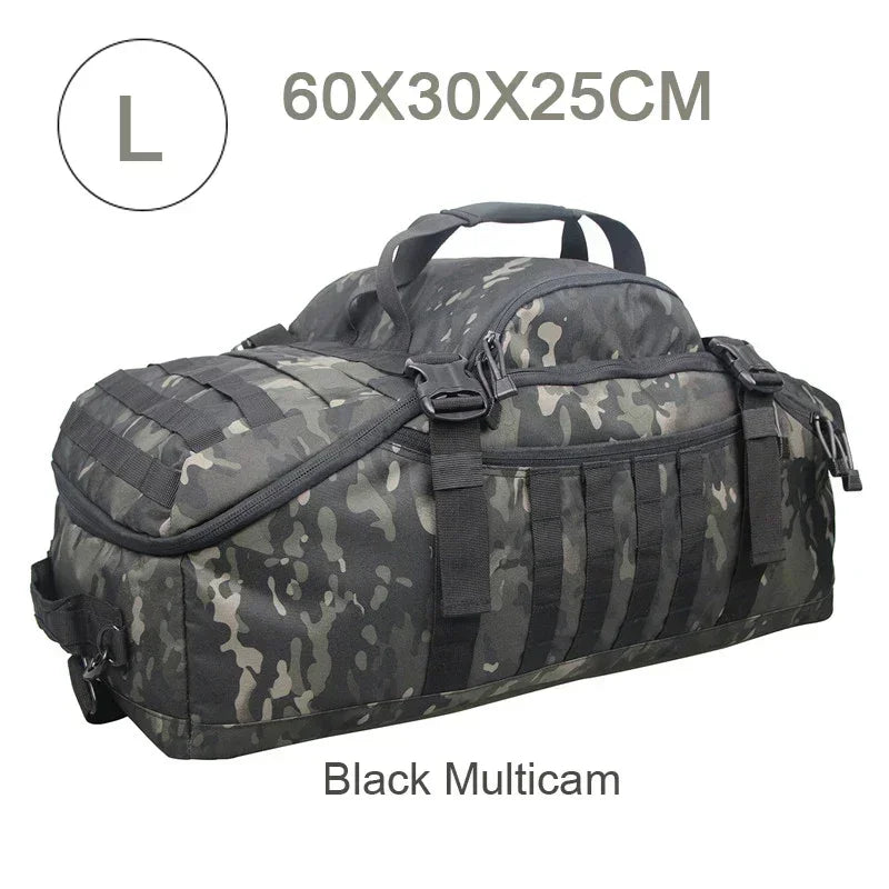 Large Tactical Travel Bag and Backpack - TrailTrek Duffle
