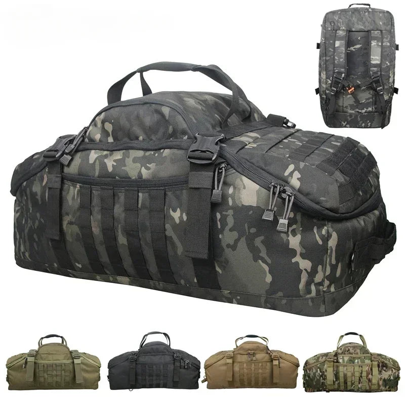 Large Tactical Travel Bag and Backpack - TrailTrek Duffle