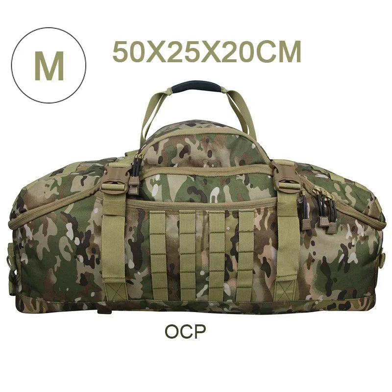 Large Tactical Travel Bag and Backpack - TrailTrek Duffle