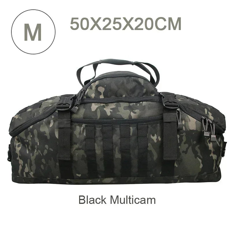 Large Tactical Travel Bag and Backpack - TrailTrek Duffle