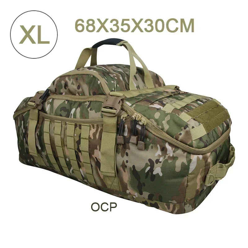 Large Tactical Travel Bag and Backpack - TrailTrek Duffle