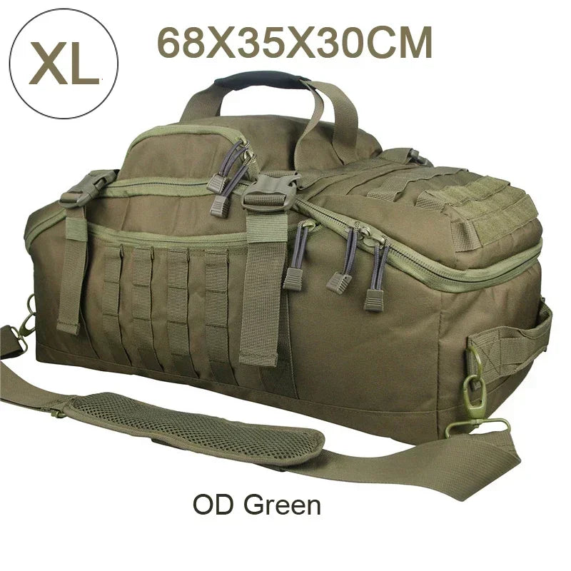 Large Tactical Travel Bag and Backpack - TrailTrek Duffle