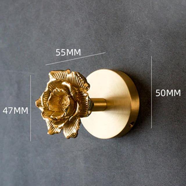 Solid Brass Animal Wall Hooks with Decorative Gold Finish for Home Storage