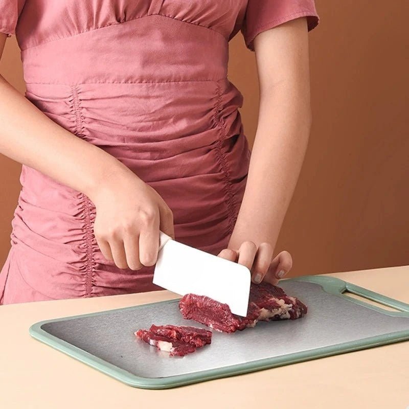 Lattea – Double Sided Stainless Steel Cutting Board with Non-Stick Surface