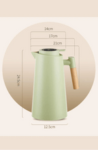 Lattea – Thermal Jug with Temperature Display, Leak-Proof Design & Wooden Handle