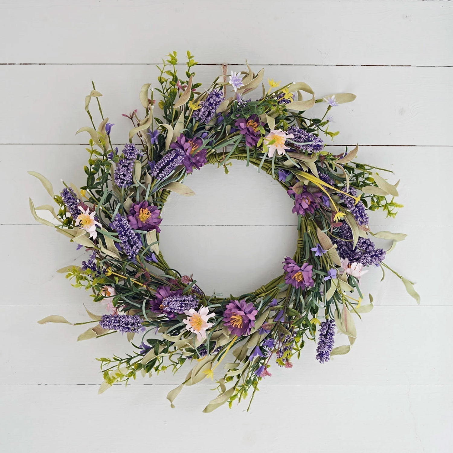 Christmas Wreath Artificial Lavender Floral Decoration