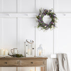 Christmas Wreath Artificial Lavender Floral Decoration