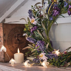 Christmas Wreath Artificial Lavender Floral Decoration