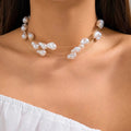 Layered Strung Pearls Bracelet and Necklace