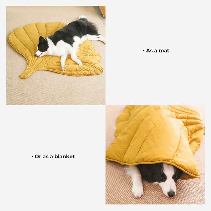 Leafnest – Leaf-Shaped Dog Blanket for Comfort & Style