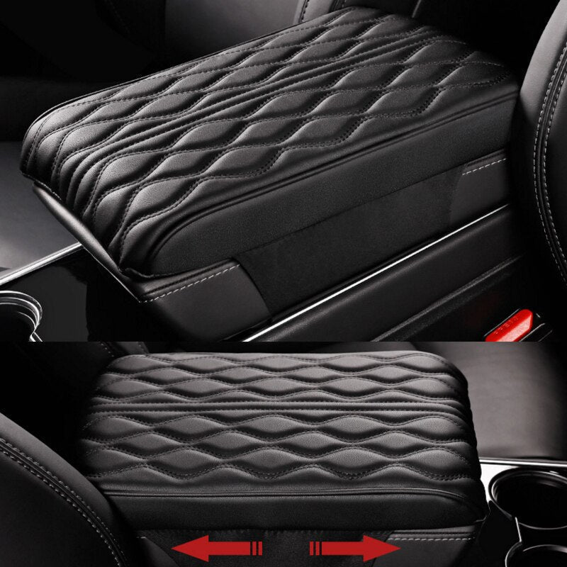 Leather Car Armrest Box Pad