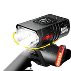 LED Bike Light – Rechargeable USB bike light with 1500 lumens for maximum visibility at night