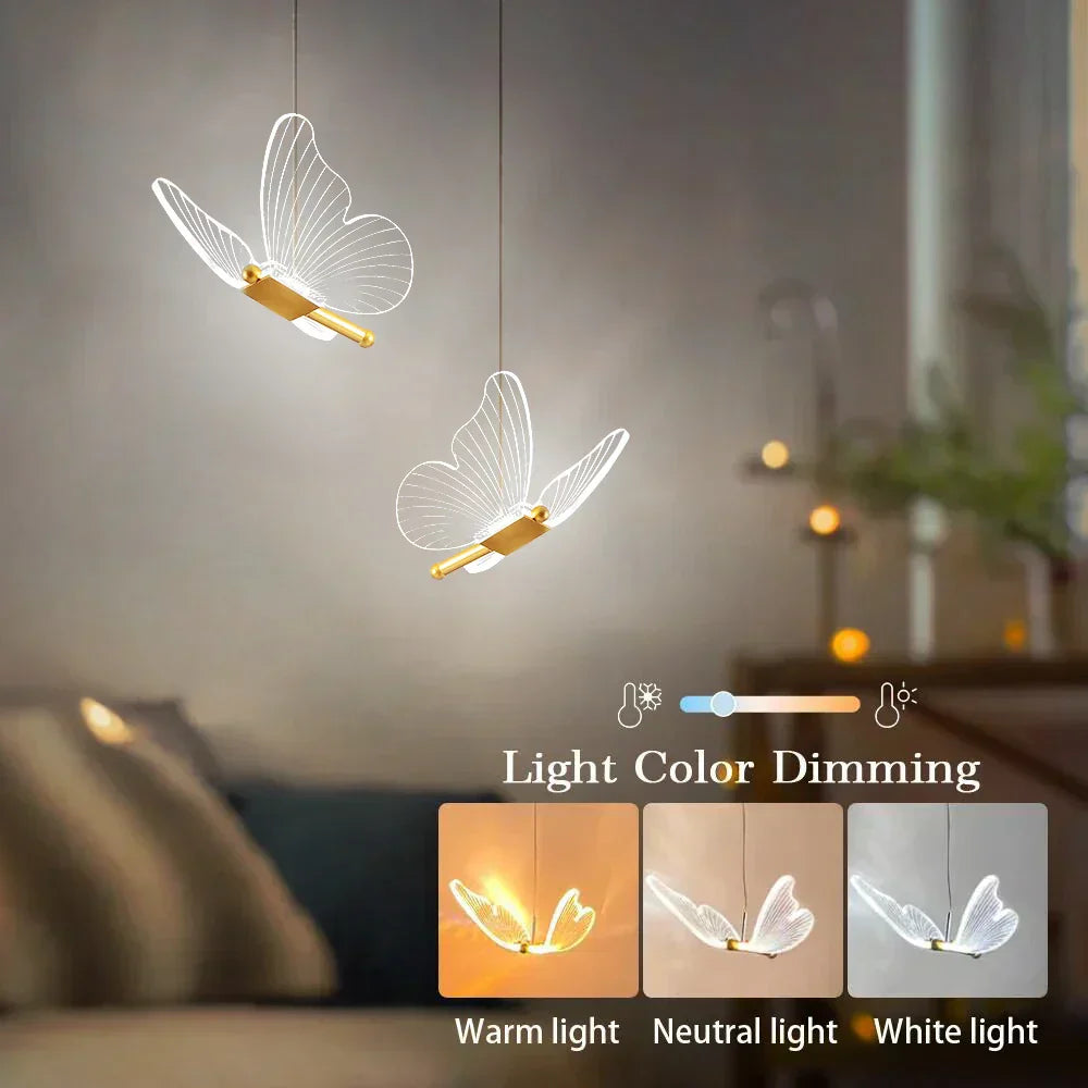 LED Butterfly Pendant Lamps - ButterLuxe