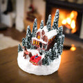 LED Christmas Village Miniature Set – Snowy Resin Houses for Festive Home Décor & Delightful Gifts for Kids & Friends
