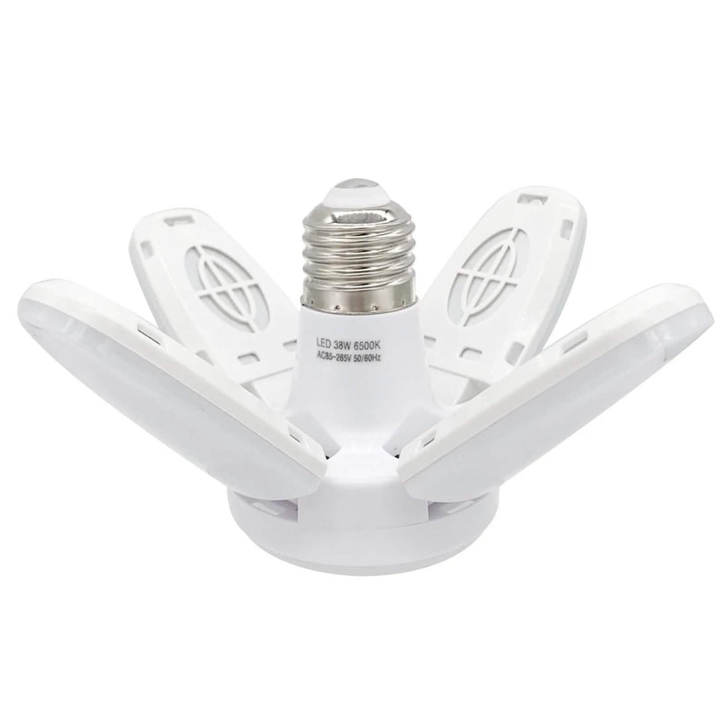 LED dimmable ceiling lights for the garage with 4 adjustable panels