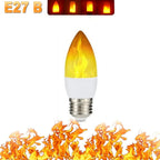 LED FLAME LIGHT PARTY LAMP - 4 MODES SIMULATING FIRE