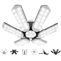 LED Garage Ceiling Lights 150W 15000LM 6500K with 6+1 deformable Panels