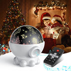 LED Night Light with Ocean & Starry Sky Projection + Music Function - DreamAura